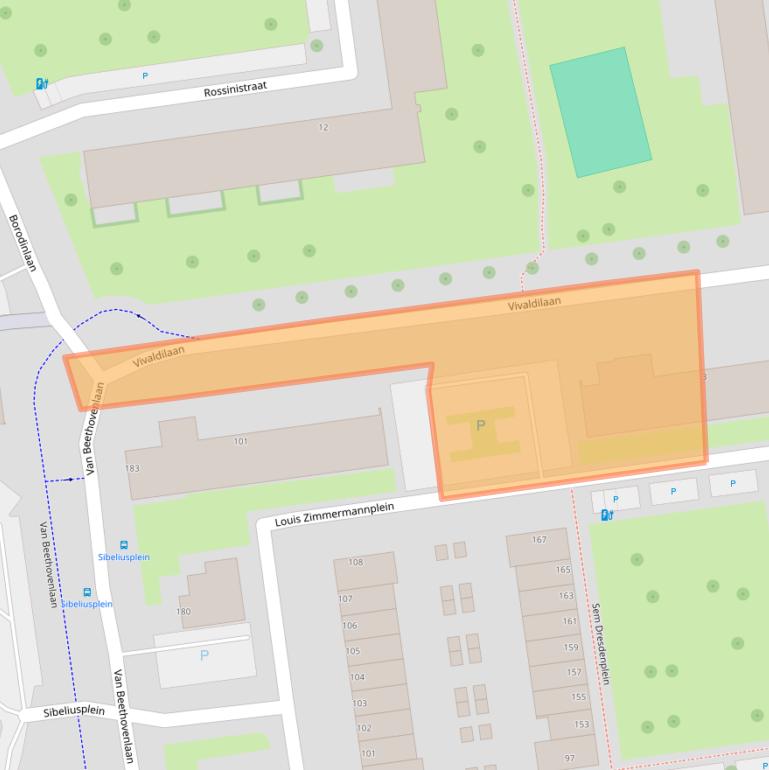 Kaart van postcodegebied 3122HW.