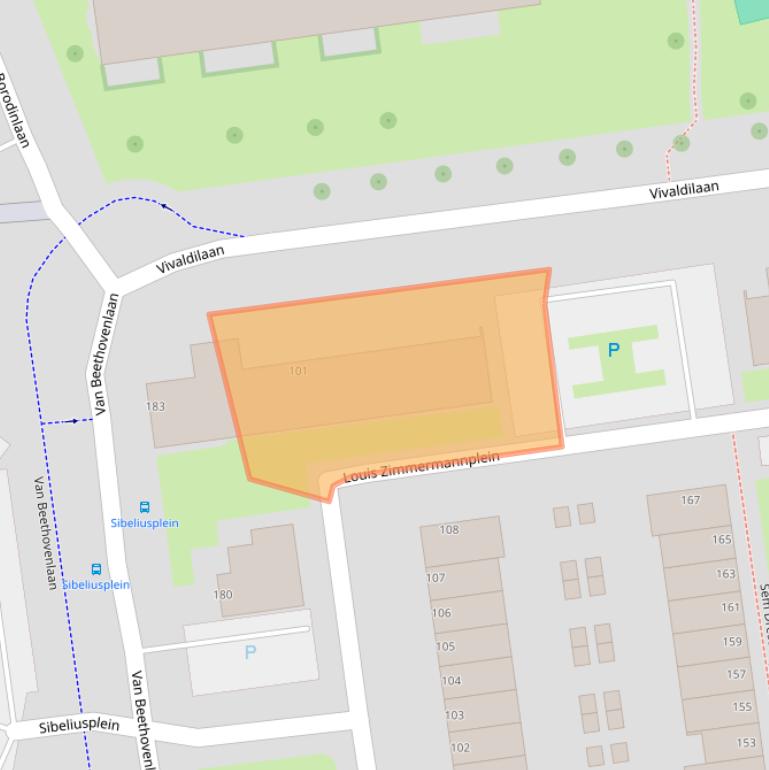 Kaart van postcodegebied 3122HX.