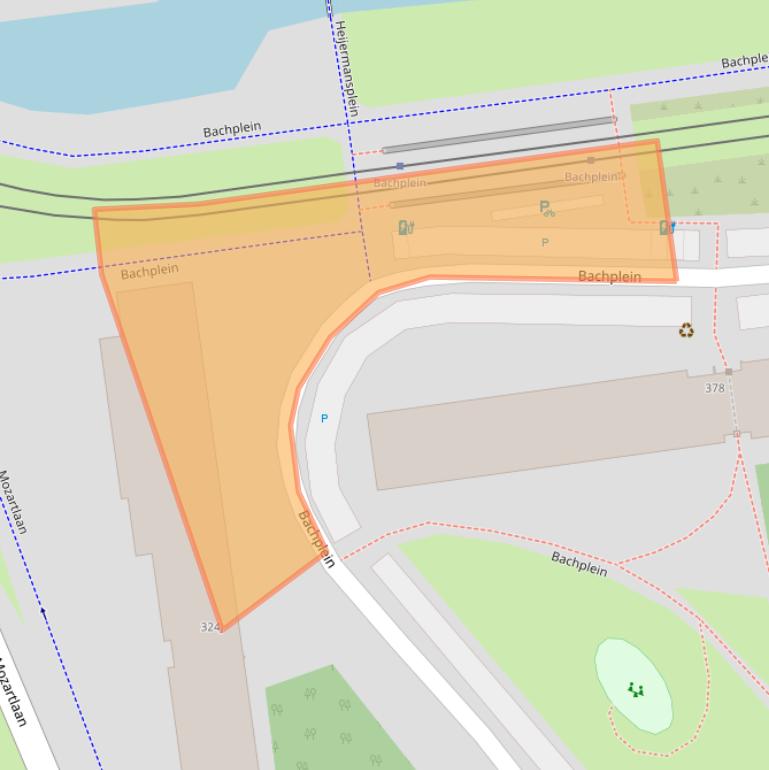 Kaart van postcodegebied 3122JB.