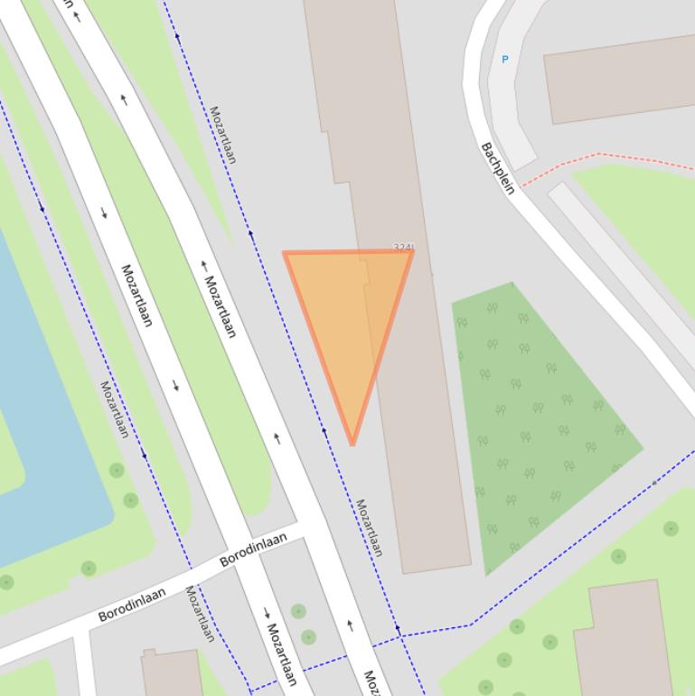 Kaart van postcodegebied 3122JD.