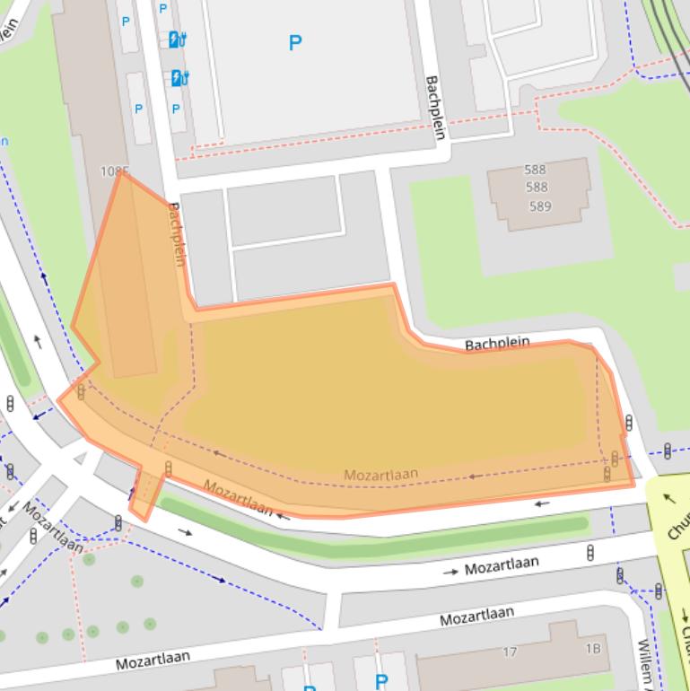 Kaart van postcodegebied 3122KE.