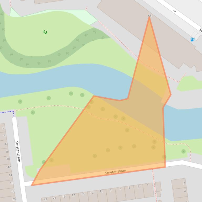 Kaart van postcodegebied 3122NL.