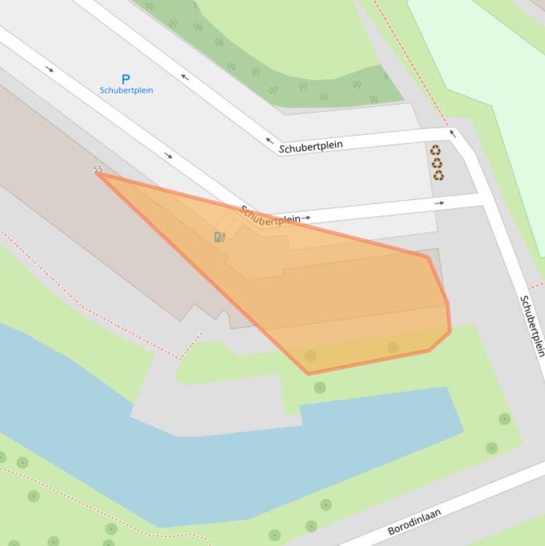 Kaart van postcodegebied 3122NN.