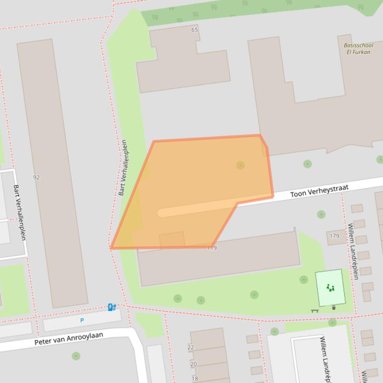 Kaart van postcodegebied 3122TS.