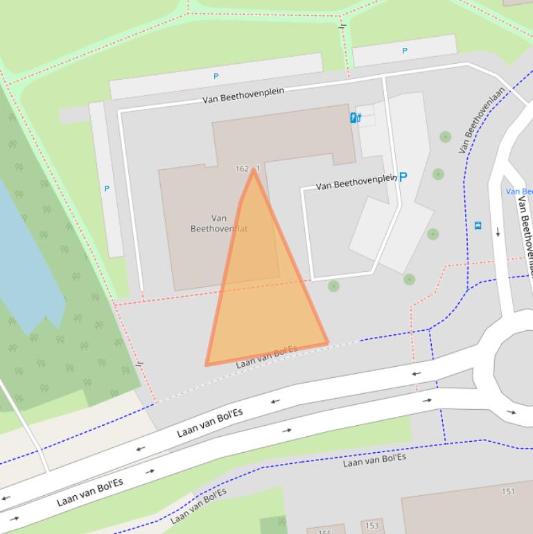 Kaart van postcodegebied 3122VH.