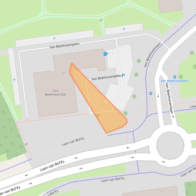 Kaart van postcodegebied 3122VK.