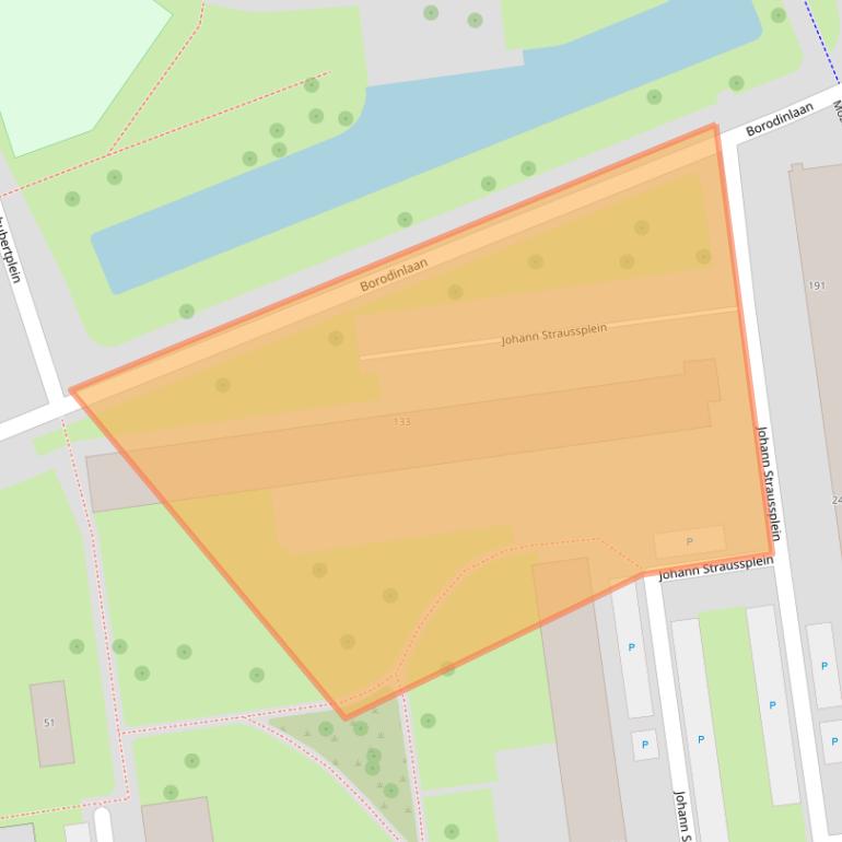 Kaart van postcodegebied 3122ZC.