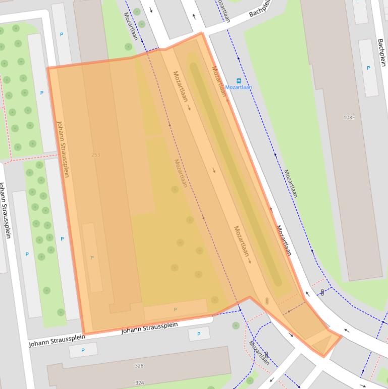 Kaart van postcodegebied 3122ZE.