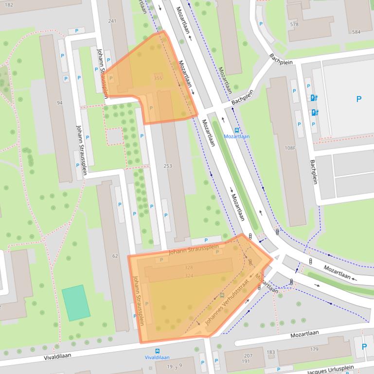 Kaart van postcodegebied 3122ZG.