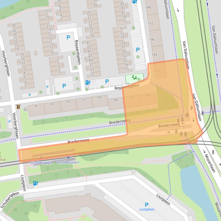 Kaart van postcodegebied 3123AR.