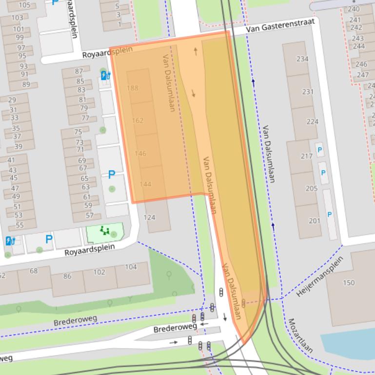 Kaart van postcodegebied 3123AS.
