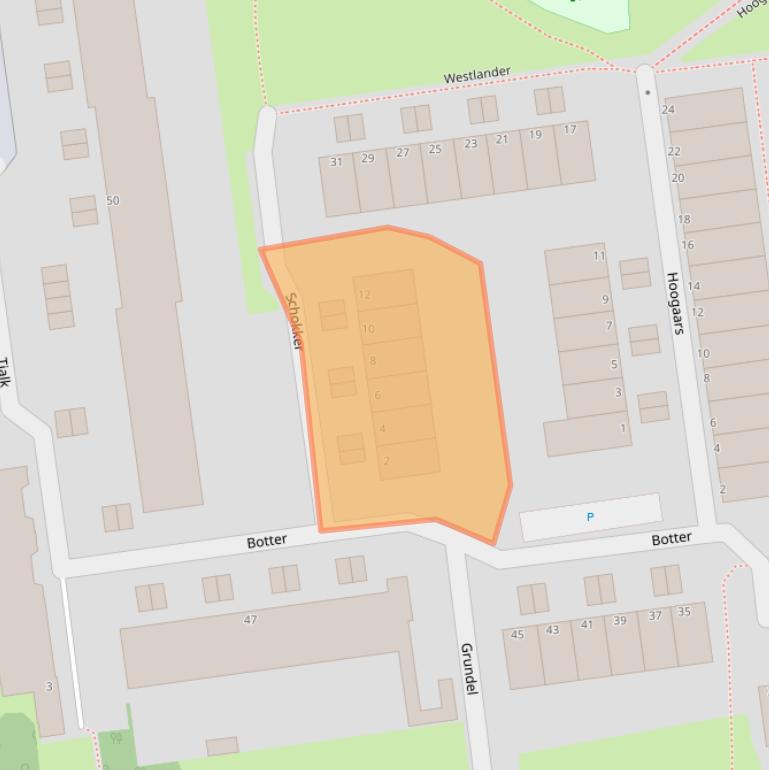 Kaart van postcodegebied 3123BR.