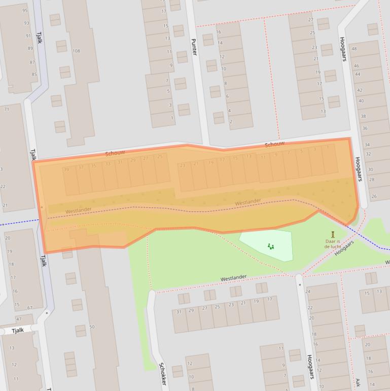 Kaart van postcodegebied 3123BS.
