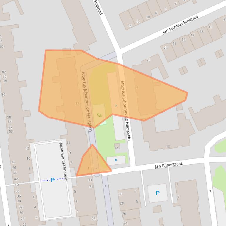 Kaart van postcodegebied 3123CB.