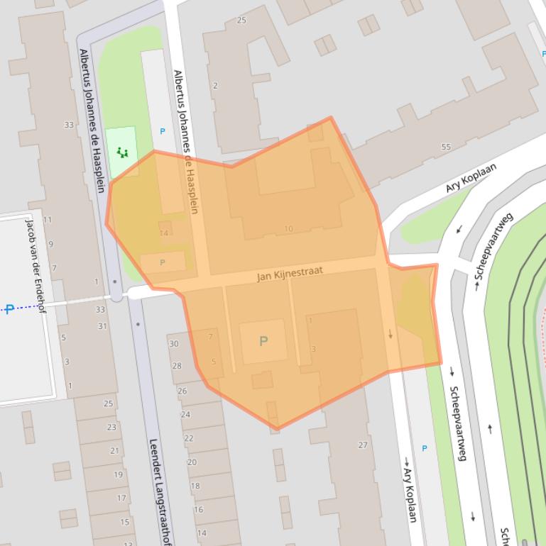 Kaart van postcodegebied 3123CE.