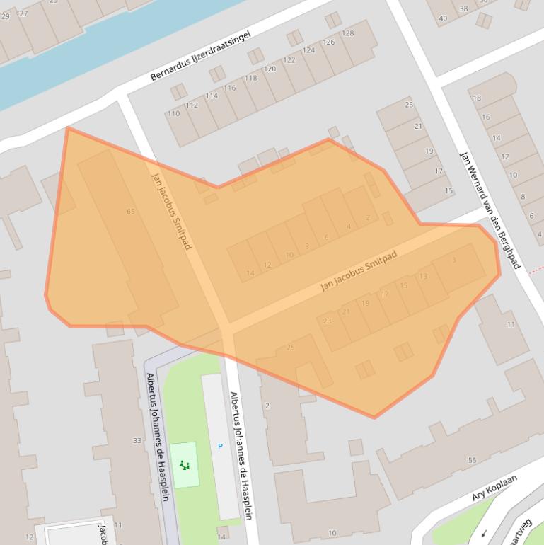 Kaart van postcodegebied 3123CG.