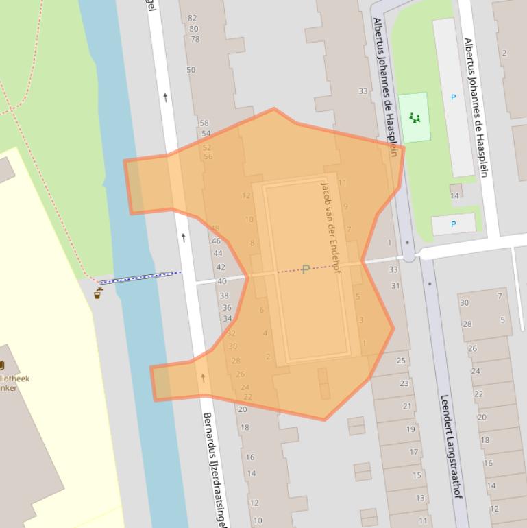 Kaart van postcodegebied 3123CS.