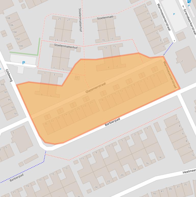 Kaart van postcodegebied 3123ED.