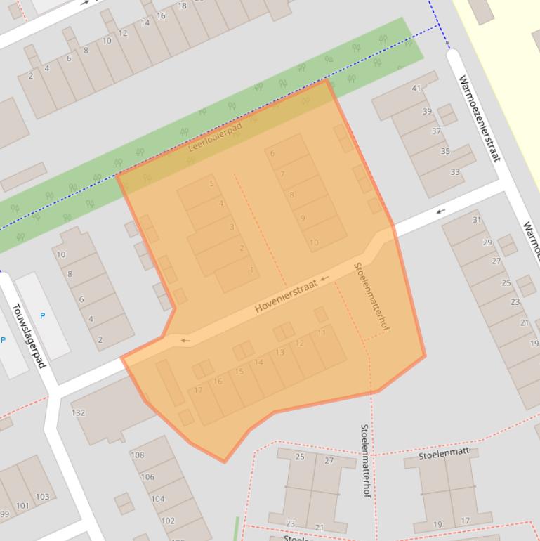 Kaart van postcodegebied 3123EH.