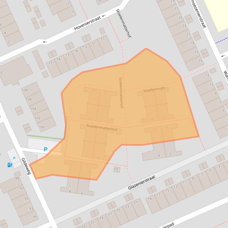 Kaart van postcodegebied 3123EL.