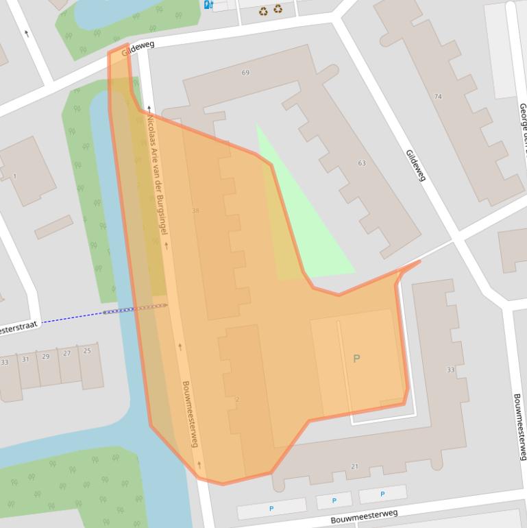 Kaart van postcodegebied 3123ES.