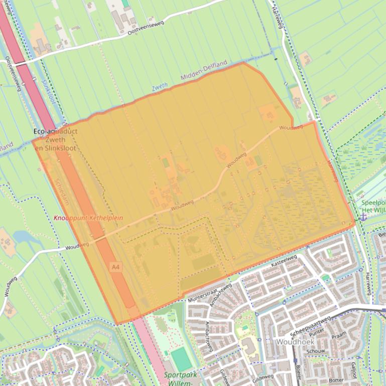 Kaart van postcodegebied 3123KB.