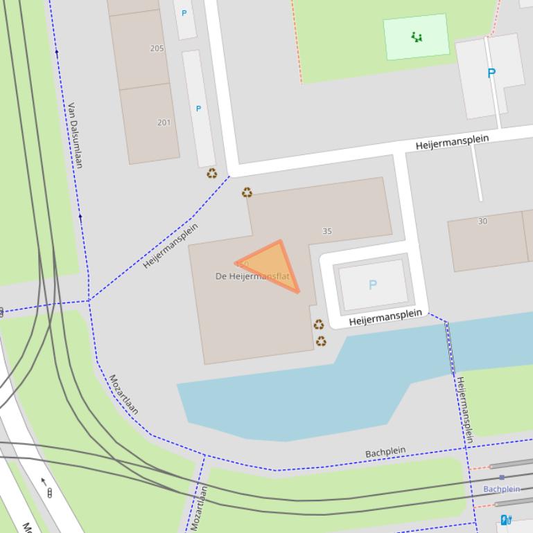 Kaart van postcodegebied 3123LB.