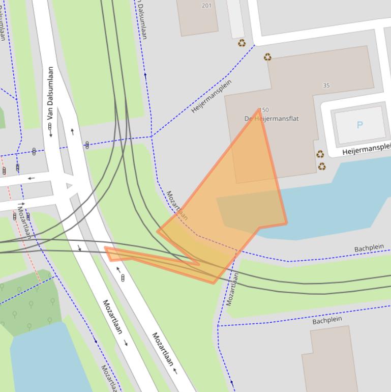 Kaart van postcodegebied 3123LH.