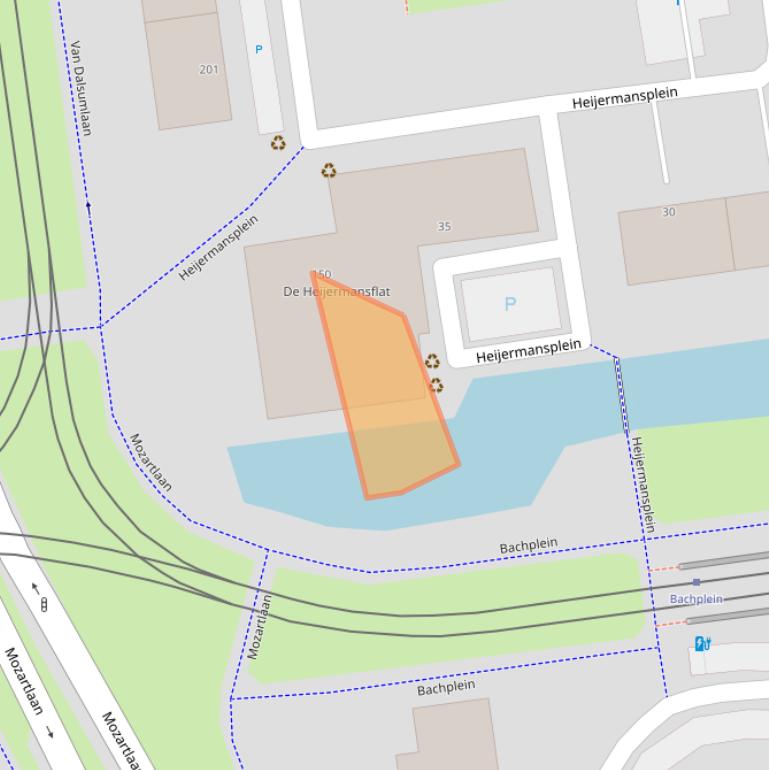 Kaart van postcodegebied 3123LJ.