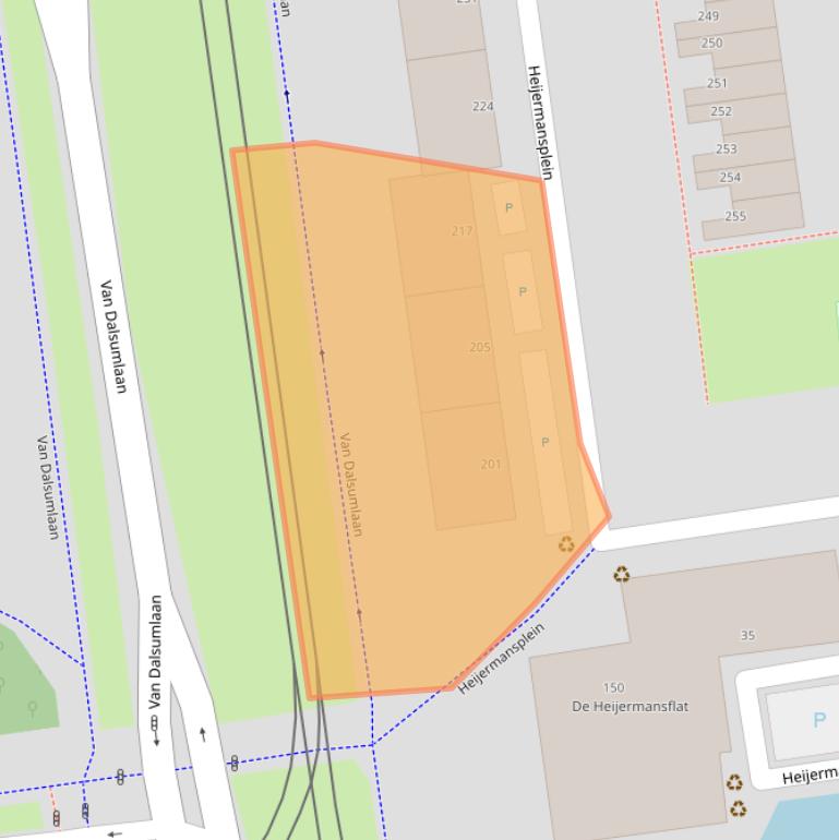 Kaart van postcodegebied 3123LK.