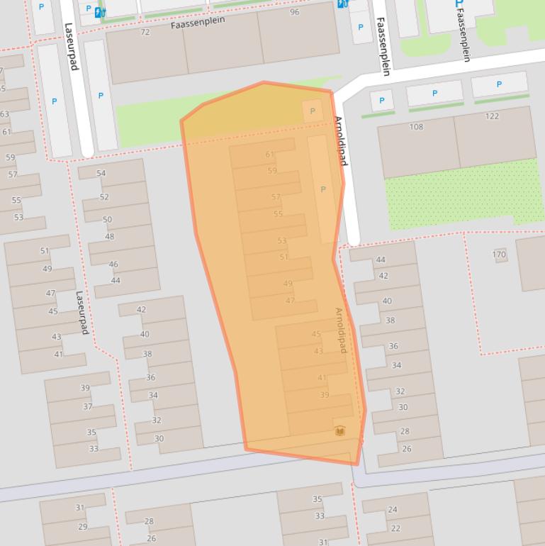 Kaart van postcodegebied 3123NB.