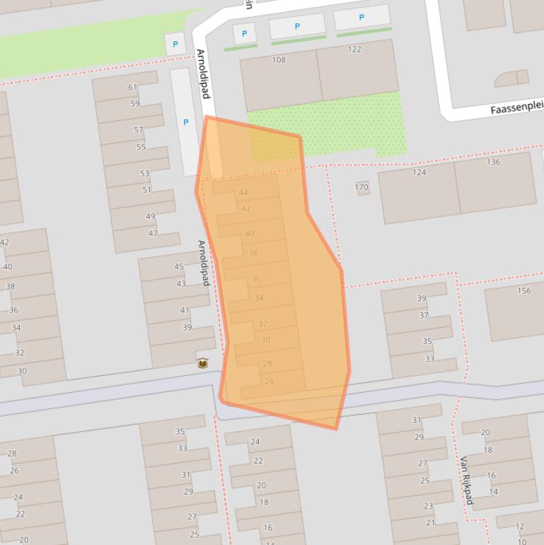 Kaart van postcodegebied 3123ND.