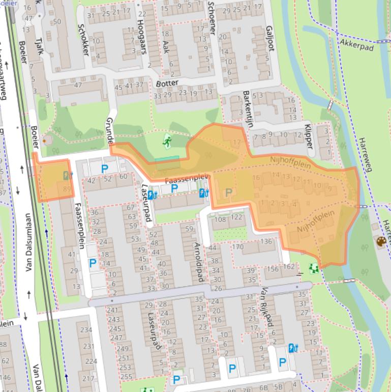 Kaart van postcodegebied 3123NH.