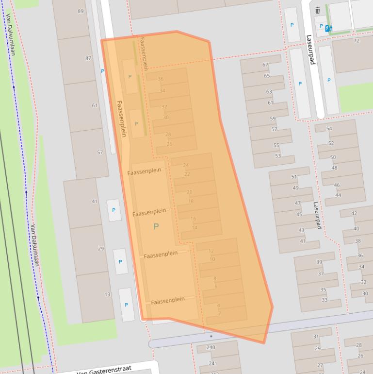 Kaart van postcodegebied 3123NJ.