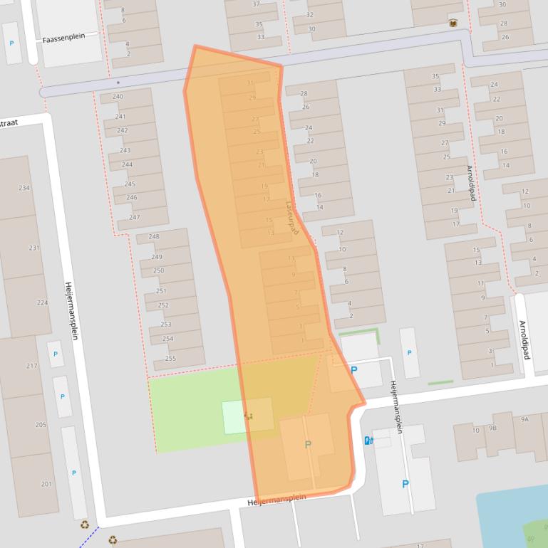 Kaart van postcodegebied 3123NR.