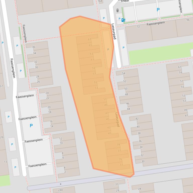 Kaart van postcodegebied 3123NS.