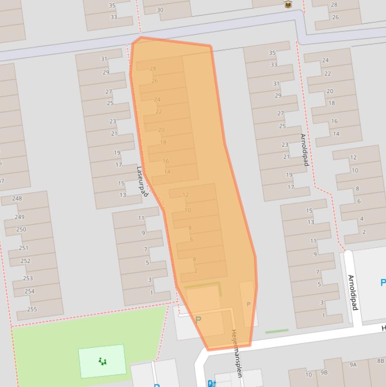 Kaart van postcodegebied 3123NT.