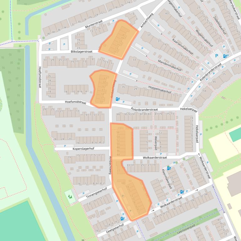 Kaart van postcodegebied 3123PA.