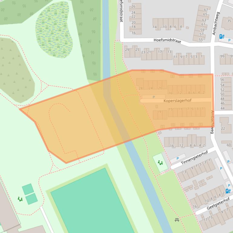 Kaart van postcodegebied 3123PE.