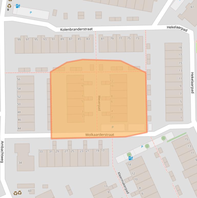 Kaart van postcodegebied 3123PJ.