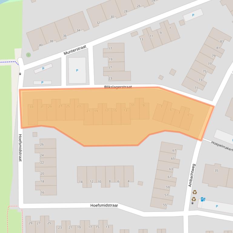 Kaart van postcodegebied 3123PL.