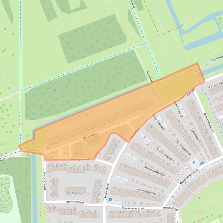 Kaart van postcodegebied 3123PN.