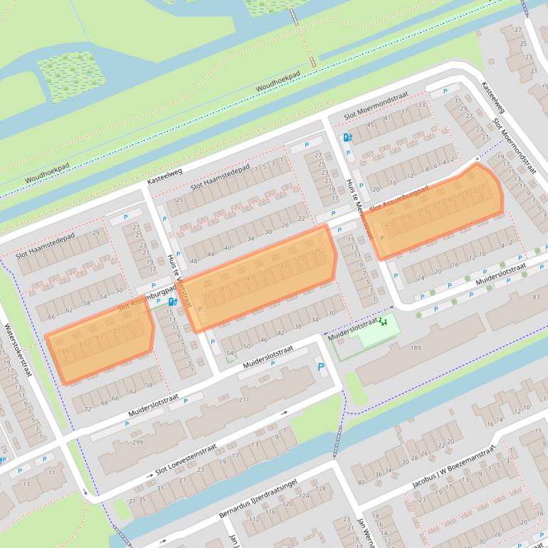 Kaart van postcodegebied 3123RP.