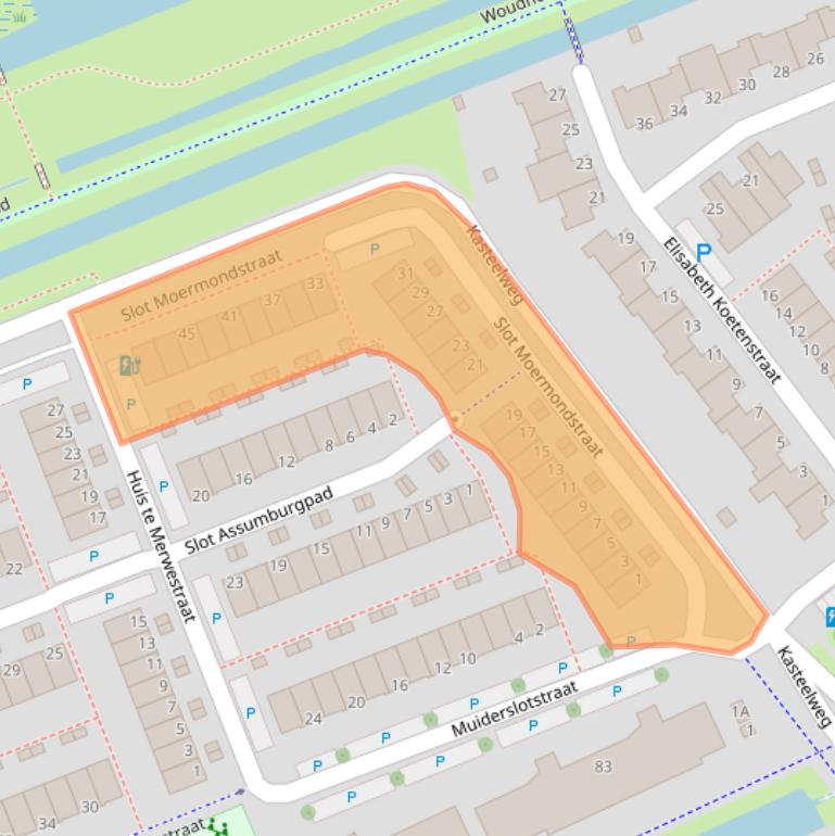 Kaart van postcodegebied 3123RT.