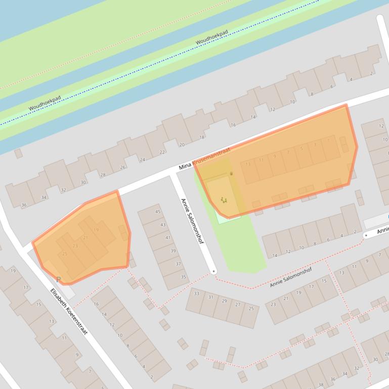 Kaart van postcodegebied 3123SH.