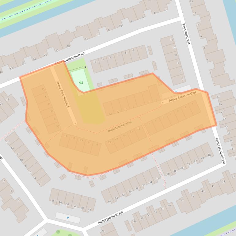 Kaart van postcodegebied 3123SN.