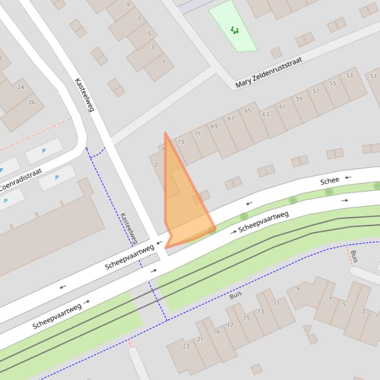 Kaart van postcodegebied 3123SR.