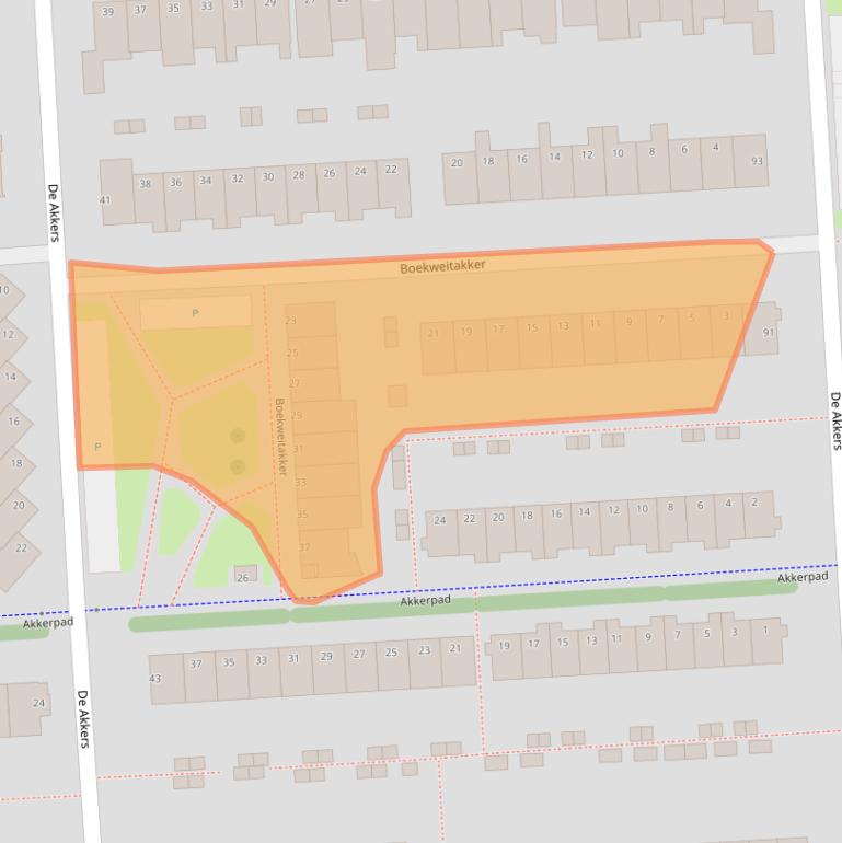 Kaart van postcodegebied 3124AE.