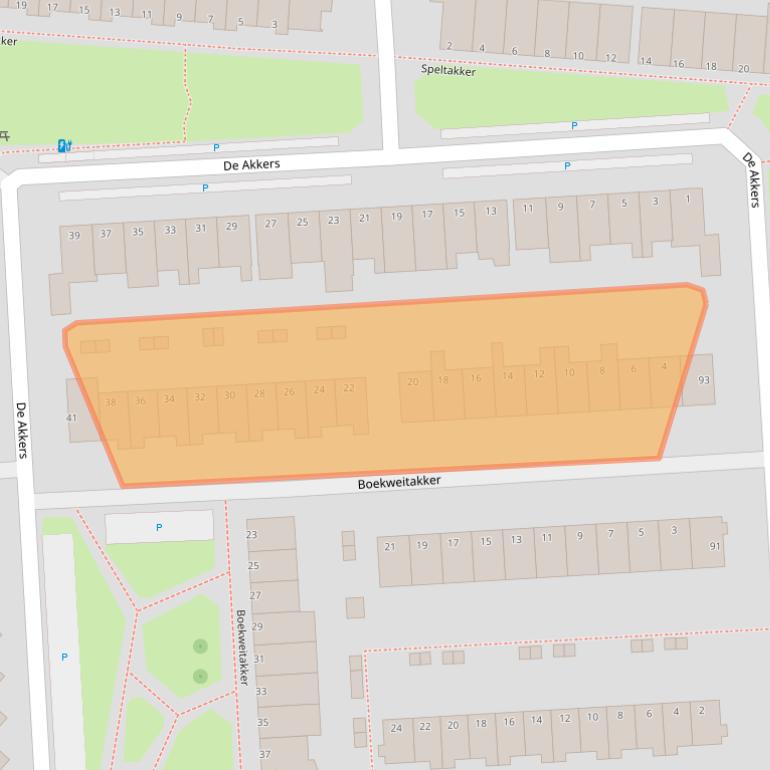 Kaart van postcodegebied 3124AG.