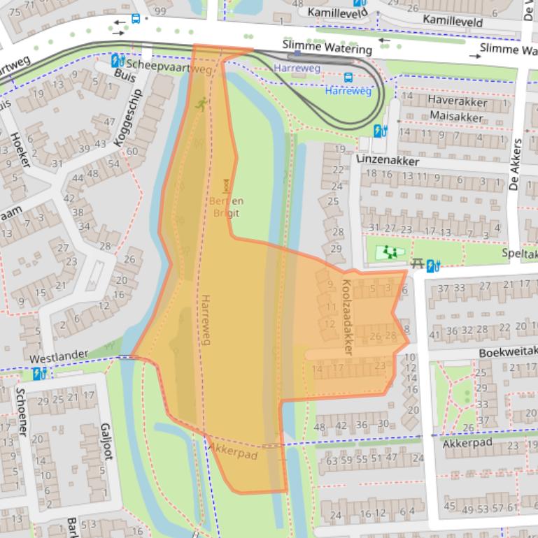 Kaart van postcodegebied 3124AH.